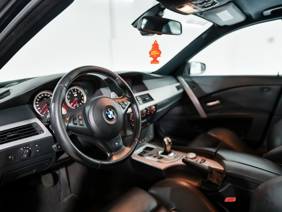 BMW M5 2006 coffre ou espace arrière