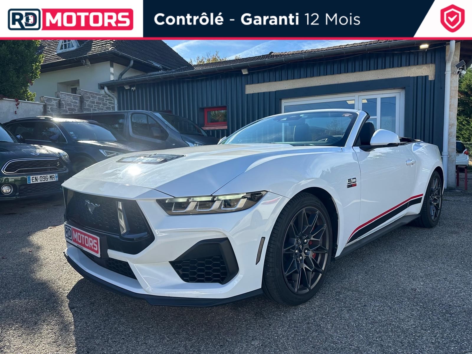 FORD MUSTANG CONVERTIBLE V8 5.0 446ch BVA10 GT FRANCAISE MALUS PAYE